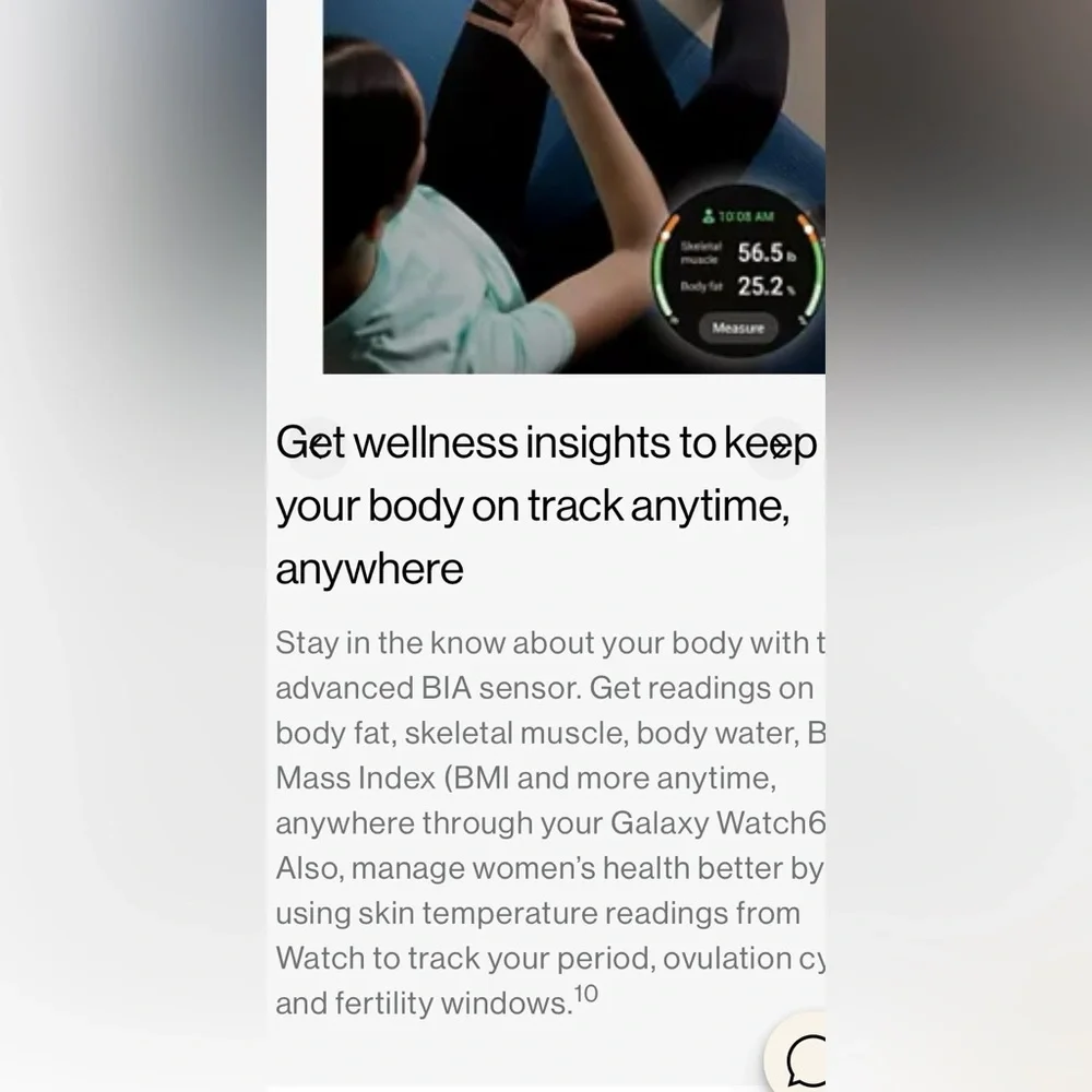 Samsung Galaxy Watch6 Smartwatch 40mm, Bluetooth, Armor Aluminum, Graphite
